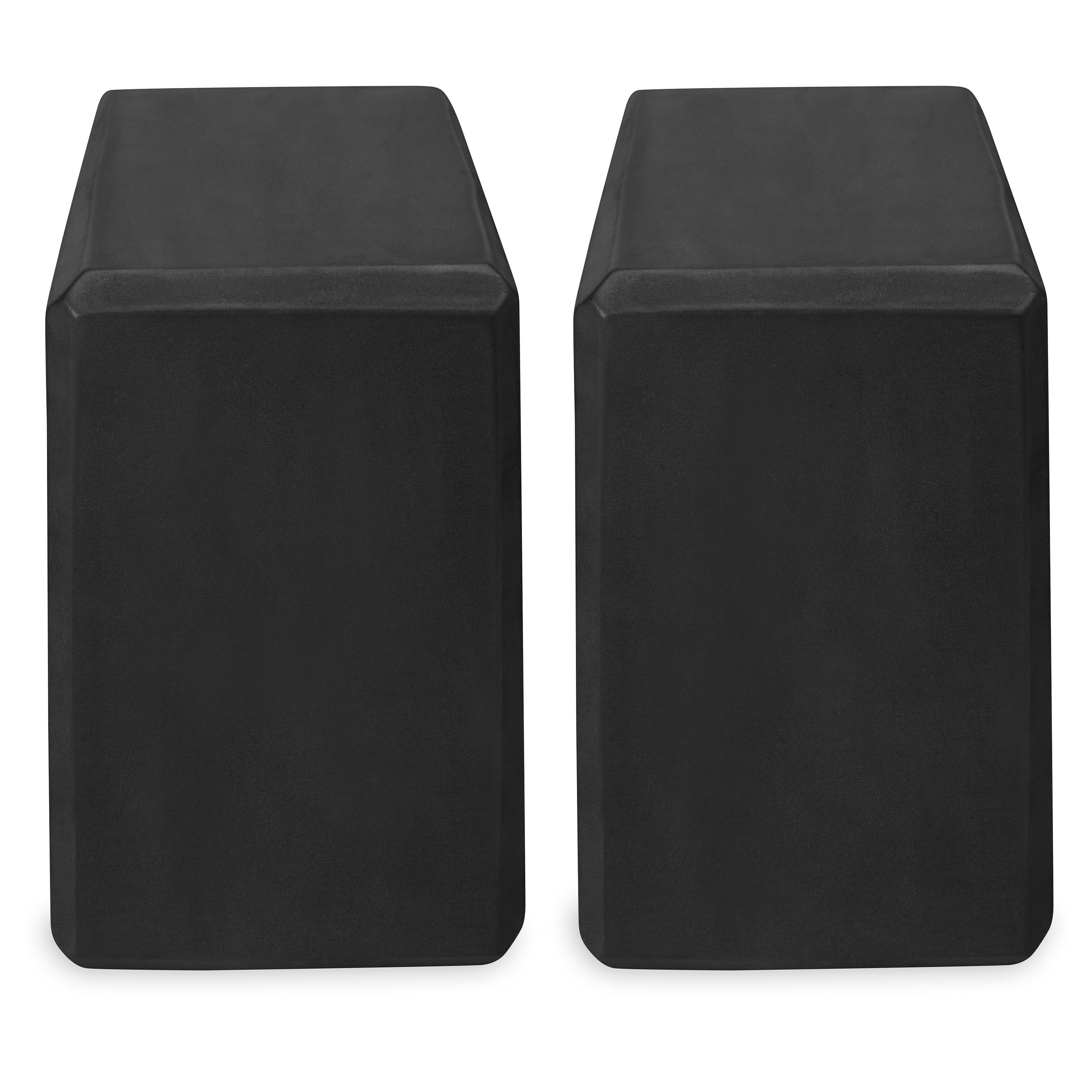 Yoga Block 2 Pack Black